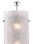 Casa Padrino Luxus Wandleuchte Silber / Wei� 15,9 x 12 x H. 68,6 cm - Hotel & Restaurant Wandlampe - Luxus Qualit�t