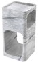 Casa Padrino Designer Marmor Beistelltisch Wei� 28 x 28 x H. 55 cm - Wohnzimmerm�bel - Designer M�bel
