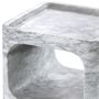 Casa Padrino Designer Marmor Beistelltisch Wei� 28 x 28 x H. 55 cm - Wohnzimmerm�bel - Designer M�bel