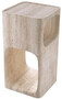 Casa Padrino Luxus Travertin Beistelltisch Beige 30,5 x 30,5 x H. 56,5 cm - Naturstein Beistelltisch - Wohnzimmer M�bel - Hotel M�bel - Travertin M�bel - Luxus M�bel - Luxus Einrichtung