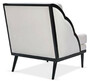Casa Padrino Luxus Art Deco Samt Sessel Wei� / Schwarz 79 x 99 x H. 92 cm - Hotel Lounge Sessel - Hotel M�bel - Luxus M�bel - Luxus Qualit�t