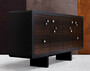 Casa Padrino Luxus Sideboard Schwarz / Dunkelbraun 191 x 46 x H. 91 cm - Massivholz Schrank mit 4 T�ren - Wohnzimmer M�bel - Hotel M�bel - Luxus Kollektion 