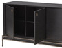 Casa Padrino Luxus Sideboard Anthrazitgrau / Bronzefarben 180 x 45 x H. 82 cm - Wohnzimmer M�bel - Hotel M�bel - Luxus Kollektion