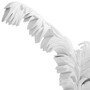 Casa Padrino Luxus Wanddeko Palme Mattwei� 206 x H. 260 cm - Kunstharz Palme - Luxus Deko Accessoires