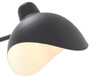 Casa Padrino Designer Wandleuchte Schwarz / Antik Messingfarben 19,5 x 67 x H. 70 cm - Elegante Wandlampe im 50er Jahre Stil - Luxus Kollektion