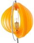 Casa Padrino Stehleuchte Silber / Orange  31 x H. 160 cm - Designer Lampe