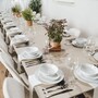 Casa Padrino Esstisch Beige / Schwarz 180-468 cm - Rechteckiger Ausziehbarer K�chentisch