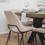Casa Padrino Esstisch Beige / Schwarz 180-468 cm - Rechteckiger Ausziehbarer K�chentisch