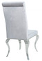 Casa Padrino Esszimmer Stuhl Silbergrau / Silber  - Designer Stuhl - Modern Barock