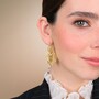 Casa Padrino Filigran-K�nigin-Ohrringe aus Vergoldetem Silber mit Perlen