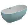 Casa Padrino Freistehende Luxus Acryl Badewanne T�rkis / Wei� 170 cm - Made in Italy