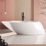 Casa Padrino Freistehende Luxus Badewanne Hochglanz Wei� 205 cm - Made in Italy
