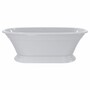Casa Padrino Freistehende Luxus Art Deco Badewanne Hochglanz Wei� 175 cm
