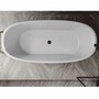 Casa Padrino Freistehende Luxus Art Deco Badewanne Hochglanz Wei� 175 cm