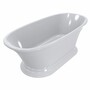 Casa Padrino Freistehende Luxus Art Deco Badewanne Hochglanz Wei� 175 cm