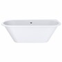 Casa Padrino Freistehende Luxus Badewanne Hochglanz Wei� 170 cm - Badezimmer M�bel