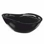 Casa Padrino Freistehende Luxus Badewanne Matt Schwarz / Hochglanz Schwarz 179,5 cm