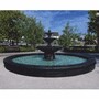 Casa Padrino Barock Garten Deko Springbrunnen Schwarz  465 x H. 180 cm
