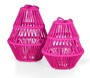 Casa Padrino Luxus Gartenlaternen Set Pink - Garten & Terrassen Deko Accessoires