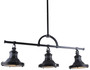 Casa Padrino Industrial Design H�ngeleuchte Schwarz 79 cm - Industrie Metall Lampe - Industrieleuchte - Industrial Design Leuchten 