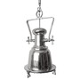 Casa Padrino H�ngeleuchte Silber  38 x H. 69 cm - Verchromte Studioleuchte im Industrial Stil 