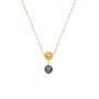 Casa Padrino Halskette Conta de Viana aus 19,2Kt Gold mit Malachit