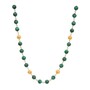 Casa Padrino Halskette Contas de Viana aus 19,2Kt Gold mit Malachit
