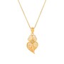 Casa Padrino Halskette Herz von Viana Blume aus 19,2Kt Gold mit Diamant