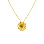 Casa Padrino Halskette Kirschbl�te aus 19,2Kt Gold mit Smaragd