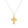 Casa Padrino Halskette Kreuz Contas de Viana aus 19,2Kt Gold