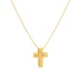 Casa Padrino Halskette Kreuz aus 19,2Kt Gold mit Diamant