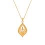 Casa Padrino Halskette Tropfen Blume aus 19,2Kt Gold mit Diamanten