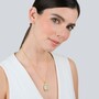 Casa Padrino Halskette Unsere Liebe Frau der Empf�ngnis aus Vergoldetem Silber