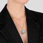 Casa Padrino Halskette Unsere Liebe Frau des Rosenkranzes von F�tima aus Vergoldetem Silber