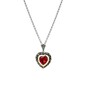 Casa Padrino Halskette Vintage Rot aus Silber und Gold