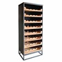 Casa Padrino Industrial Look Weinschrank 67x45x183cm Metall / Holz - Weinregal