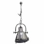 Casa Padrino Industrie Stil Metall H�ngeleuchte / Studioleuchte Silber 57 x 34 x H. 40 cm