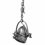 Casa Padrino Industrie Stil Metall H�ngeleuchte / Studioleuchte Silber 30 x 26 x H. 39 cm 