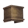 Casa Padrino Jugendstil Au�enwandleuchte 10 x 8 x H. 9 cm - Bronze - Nostalgische Wetterfeste Au�enleuchte