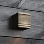 Casa Padrino Jugendstil Au�enwandleuchte 10 x 8 x H. 9 cm - Bronze - Nostalgische Wetterfeste Au�enleuchte