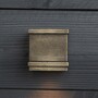 Casa Padrino Jugendstil Au�enwandleuchte 10 x 8 x H. 9 cm - Bronze - Nostalgische Wetterfeste Au�enleuchte