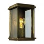 Casa Padrino Jugendstil Au�enwandleuchte 15 x 15 x H. 24 cm - Bronze - Nostalgische Wetterfeste Au�enleuchte