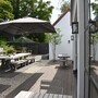 Casa Padrino Jugendstil Au�enwandleuchte 15 x 15 x H. 24 cm - Schwarz - Nostalgische Wetterfeste Au�enleuchte