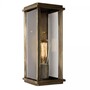 Casa Padrino Jugendstil Au�enwandleuchte 15 x 15 x H. 35 cm - Bronze - Nostalgische Wetterfeste Au�enleuchte