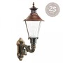 Casa Padrino Jugendstil Au�enwandleuchte 19 x 30 x H. 57 cm - Bronze - Nostalgische Wetterfeste Au�enleuchte