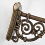 Casa Padrino Jugendstil Au�enwandleuchte 21 x 39 x H. 70 cm - Bronze - Nostalgische Wetterfeste Au�enleuchte