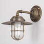 Casa Padrino Jugendstil Au�enwandleuchte 22 x 30 x H. 28 cm - Bronze - Nostalgische Wetterfeste Au�enleuchte