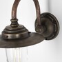 Casa Padrino Jugendstil Au�enwandleuchte 22 x 33 x H. 28 cm - Bronze - Nostalgische Wetterfeste Au�enleuchte