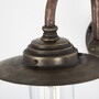 Casa Padrino Jugendstil Au�enwandleuchte 22 x 33 x H. 28 cm - Bronze - Nostalgische Wetterfeste Au�enleuchte