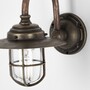 Casa Padrino Jugendstil Au�enwandleuchte 22 x 33 x H. 29 cm - Bronze - Nostalgische Wetterfeste Au�enleuchte